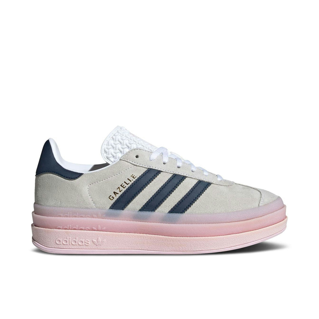ADIDAS GAZELLE BOLD CLEAR PINK NIGHT INDIGO WOMENS