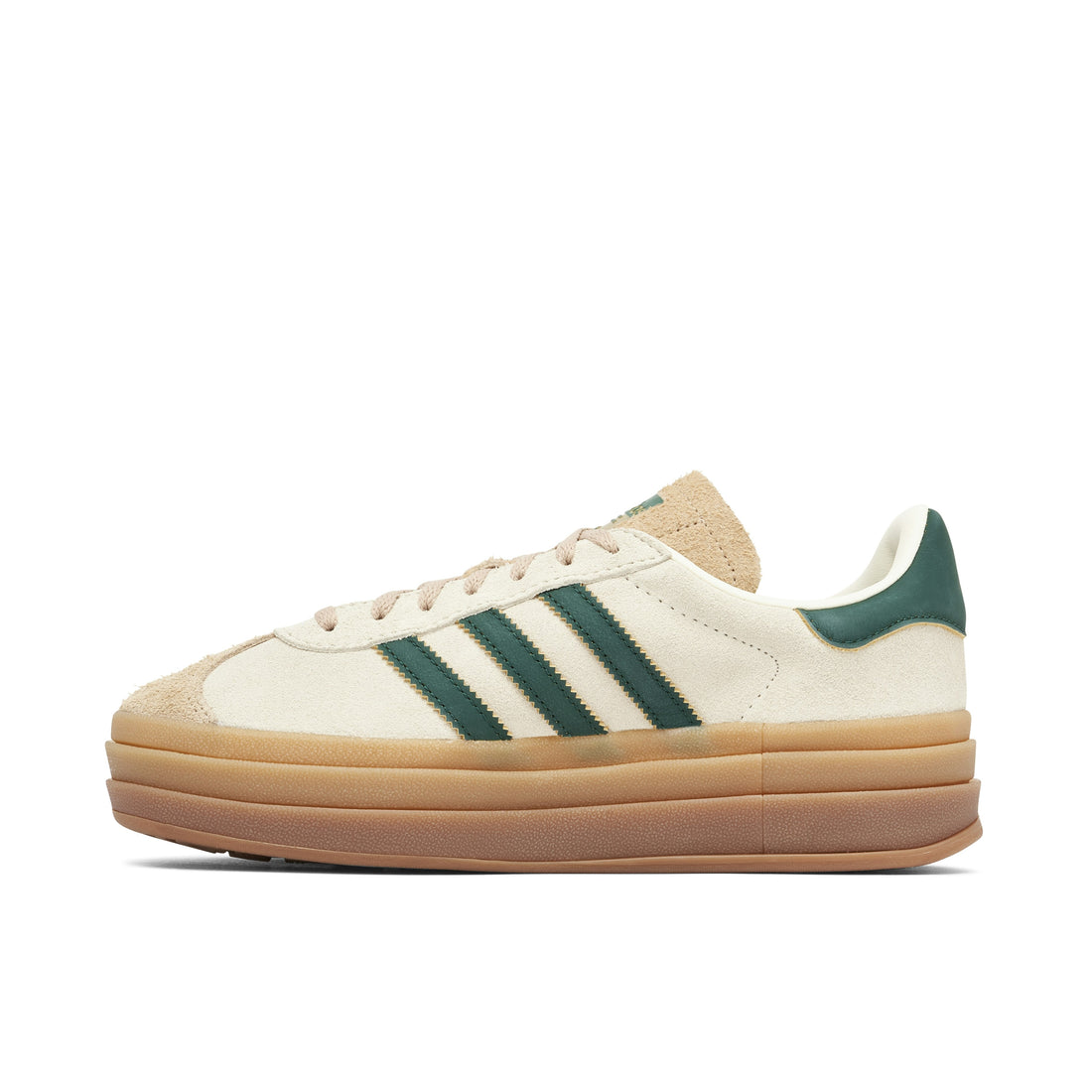 Adidas Gazelle Bold Beige Collegiate Green Womens