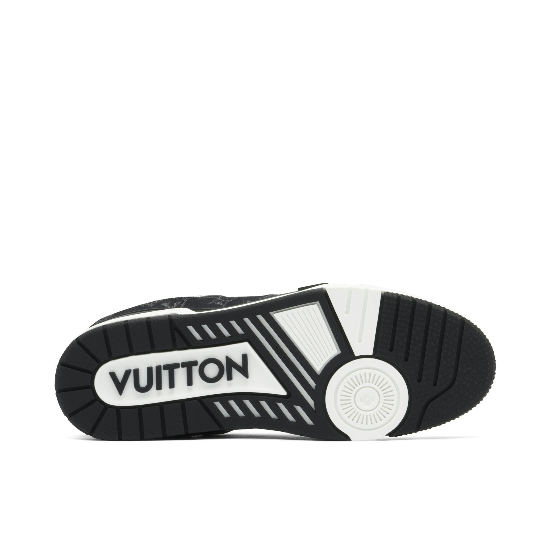 LOUIS VUITTON LV TRAINER DENIME MONOGRAM WHITE BLACK