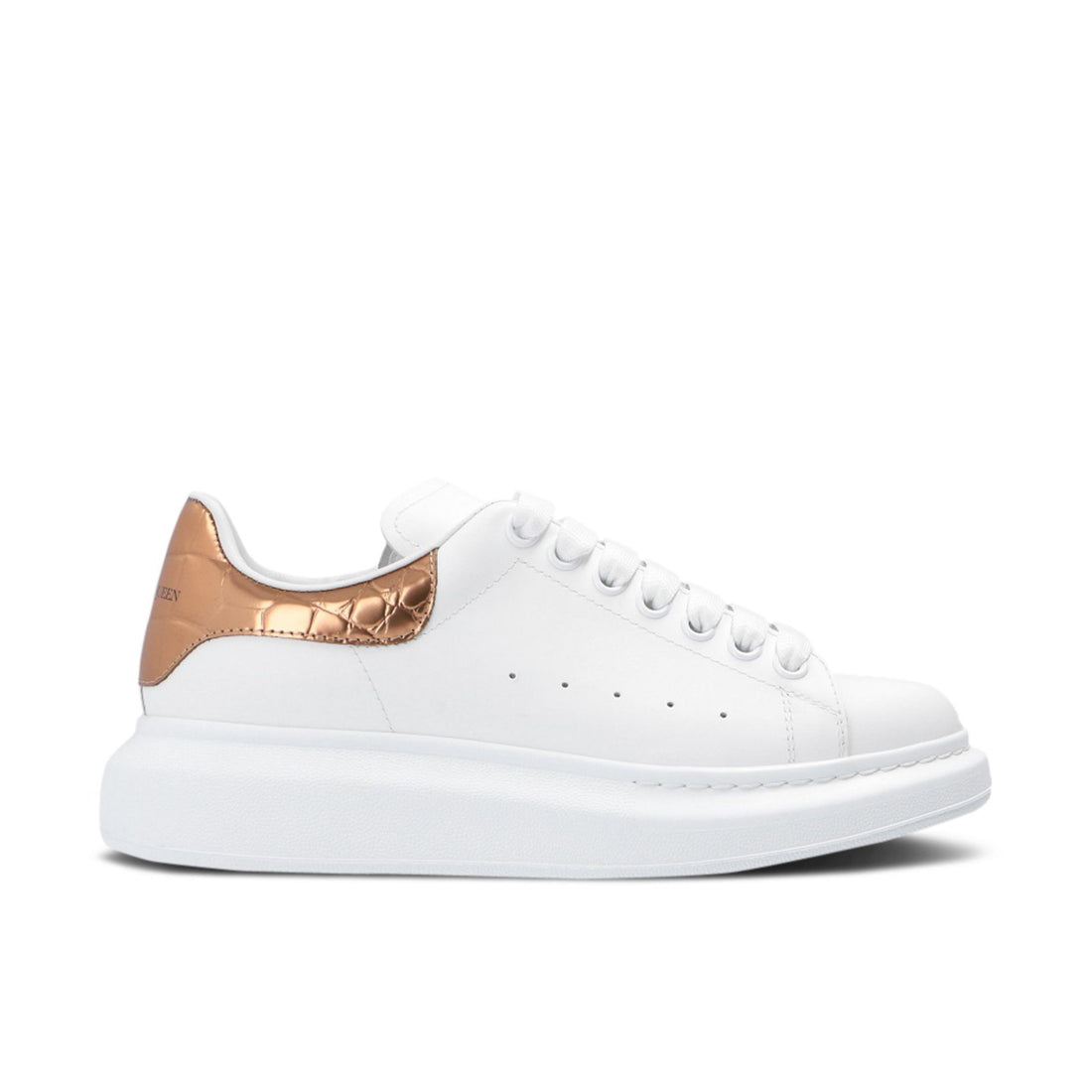 ALEXANDER MCQUEEN WMNS OVERSIZED SNEAKER 'WHITE BRONZE GOLD' Allboutsneak