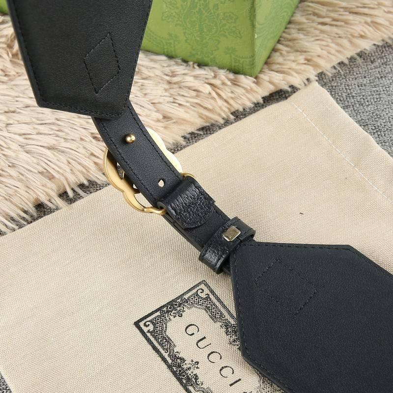 Gucci GG-buckle canvas Women belt 'Black'