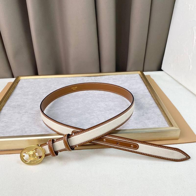 Celine Women Belt 'White/Brown'